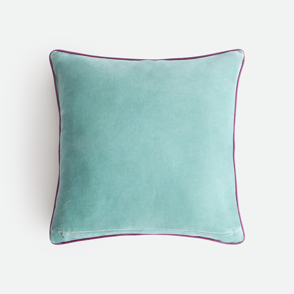 Housse de coussin, en coton imprimé block-print, SHANDIRA bordeaux/céladon, LA REDOUTE INTERIEURS