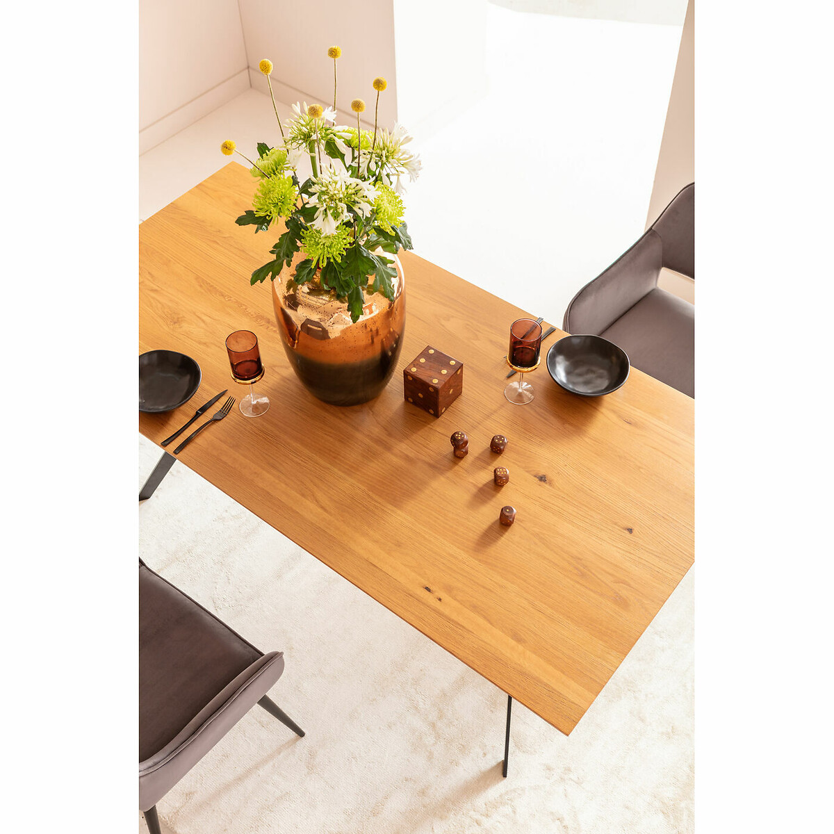 Tisch Downtown 180x90cm braun, KARE DESIGN