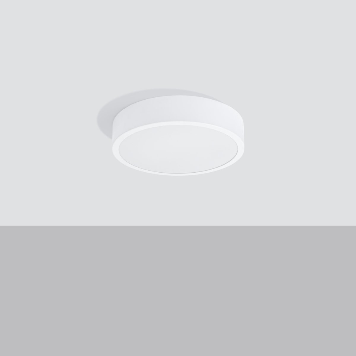 Plafonnier Aluminium Blanc LED 1 Onyx 30 blanc, EDEN