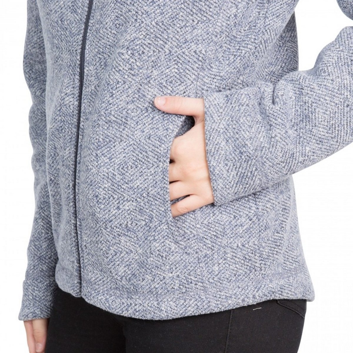 Veste polaire à capuche RESERVE denim, TRESPASS