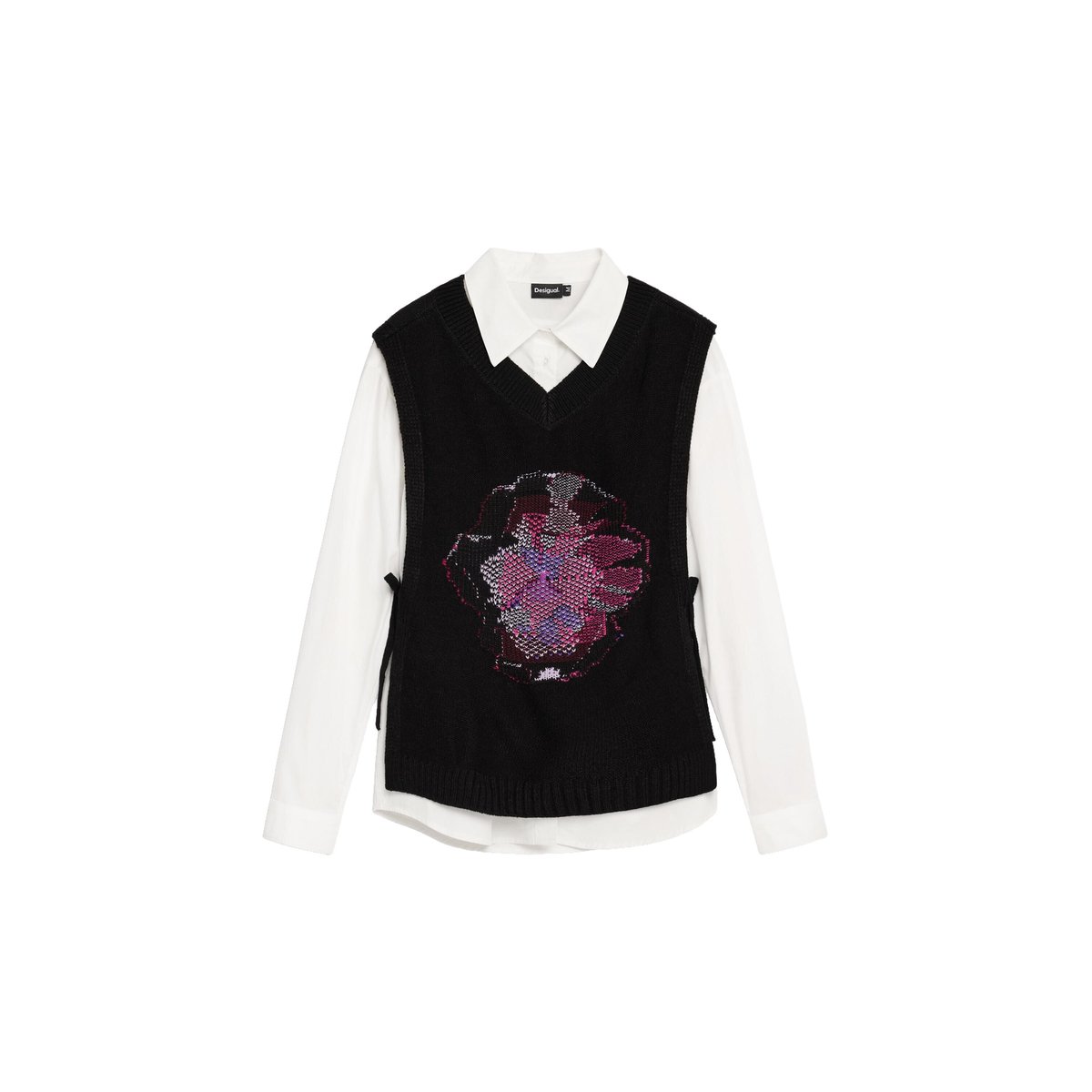 Chemise 2 en 1 blanc, DESIGUAL