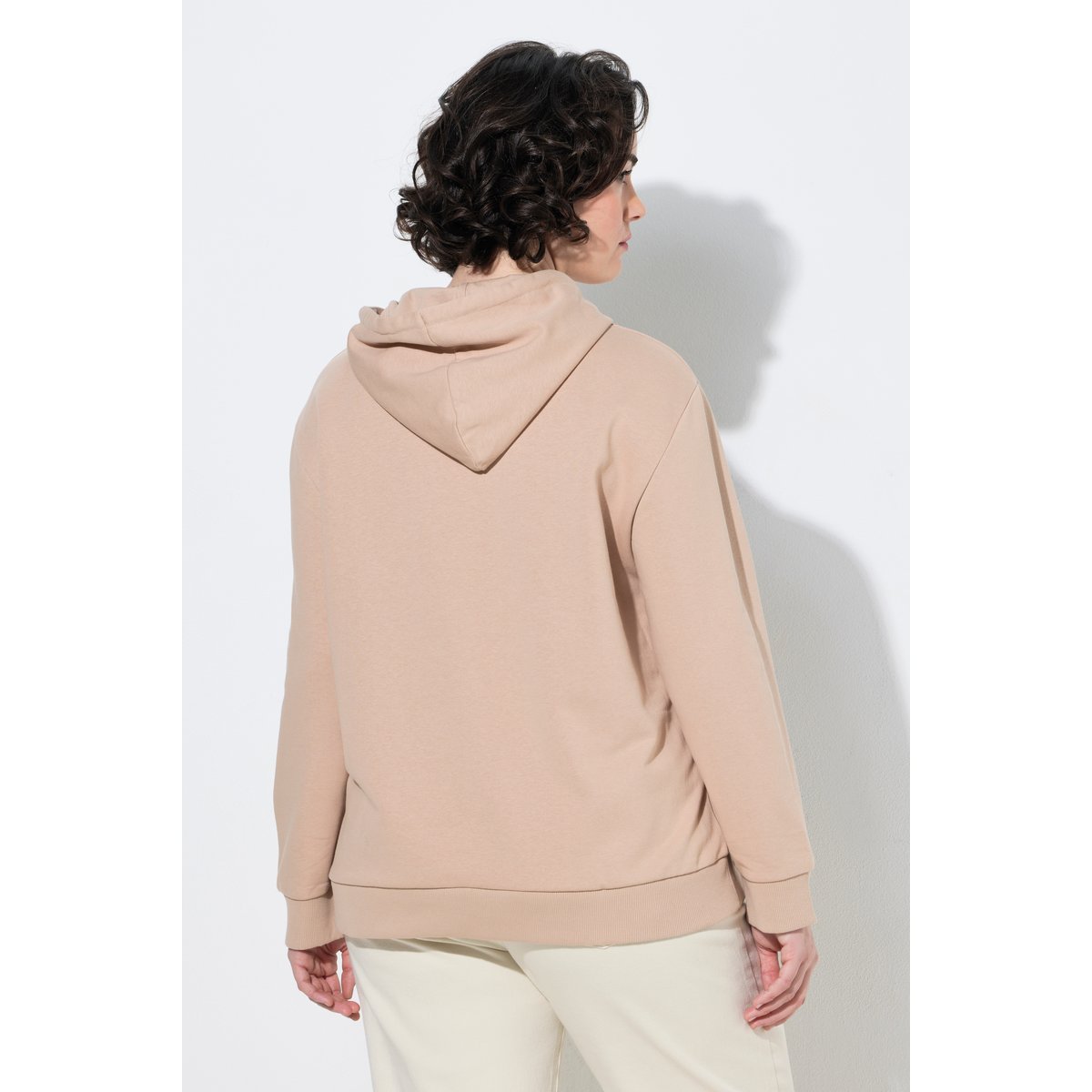 Sweat-shirt à capuche marron clair, ULLA POPKEN