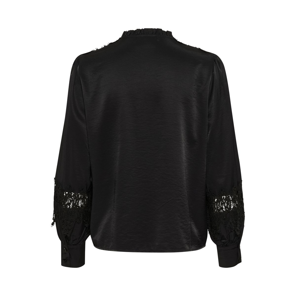 Long sleeved shirt noir pitch black, CREAM