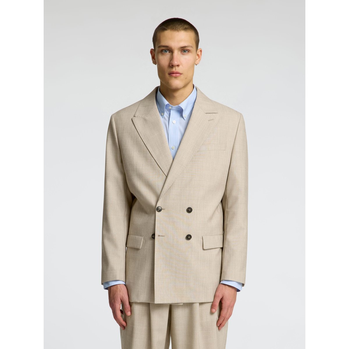 Blazer À Double Boutonnage egret, SELECTED