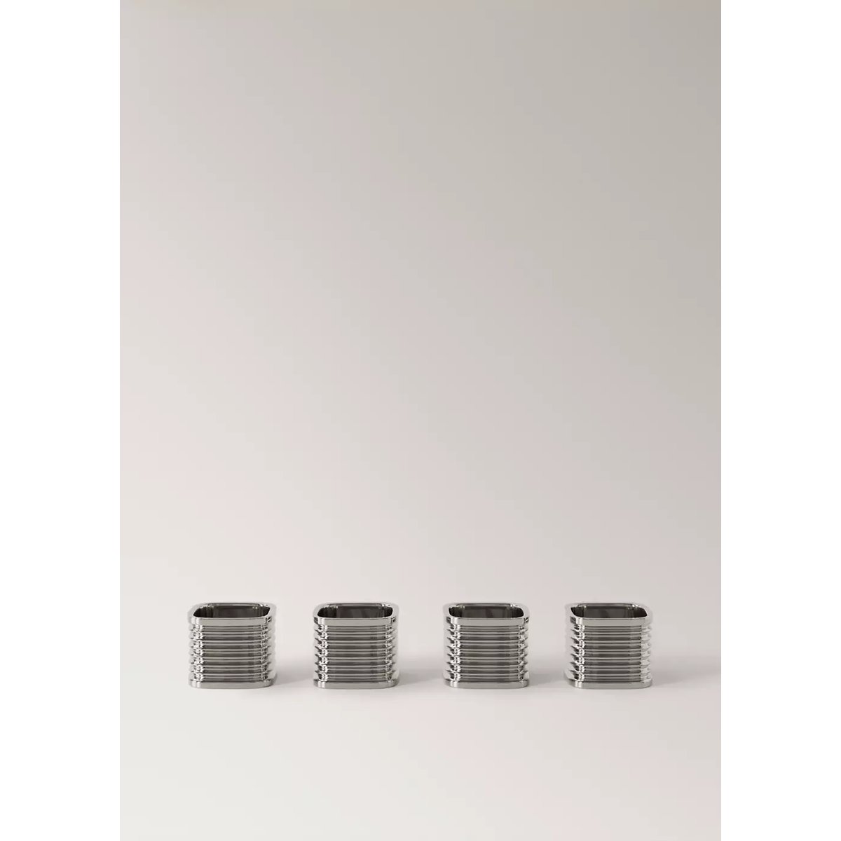 Porte-serviettes en laiton à relief argent, MANGO HOME