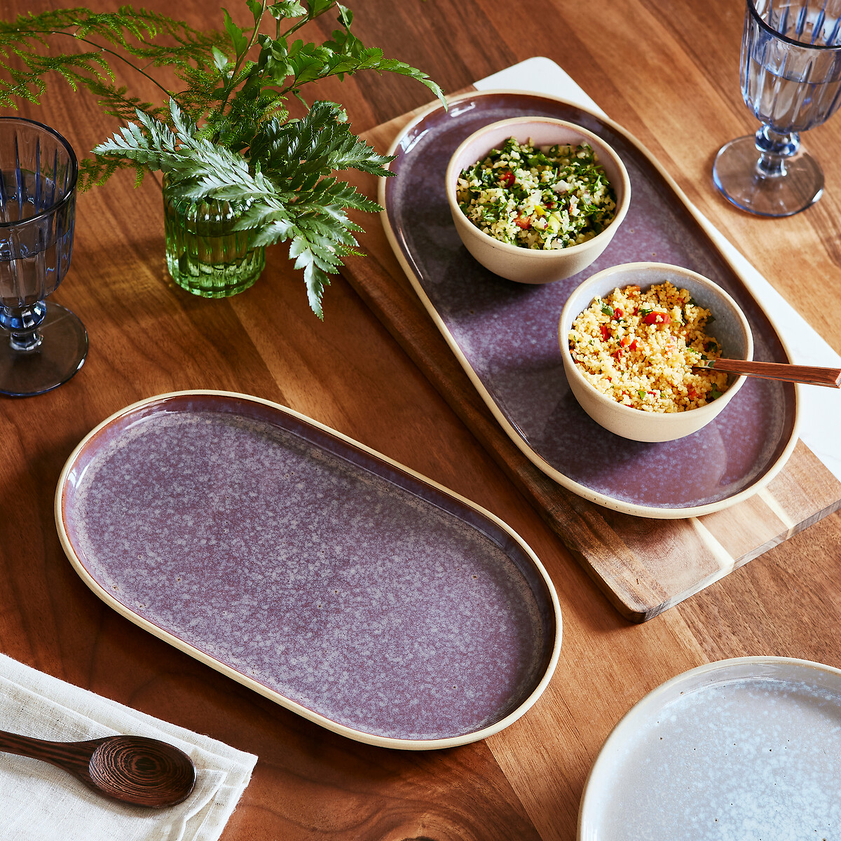 Minerals Medium Oval Platter purple, PORTMEIRION