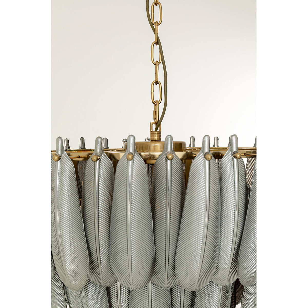 Suspension Feather Glow Ø60cm argent, KARE DESIGN