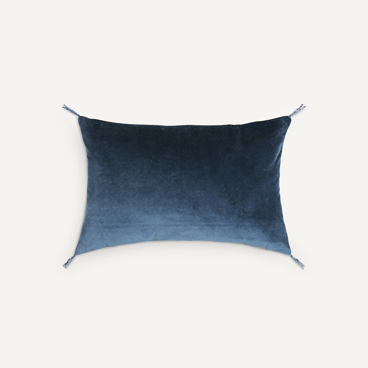 Federa per cuscino in velluto Lasya terracotta / blu, AM.PM