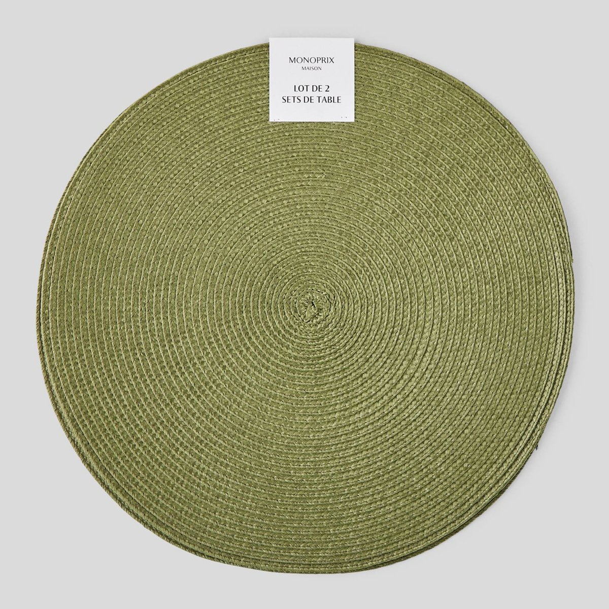 Set de table rond, diamètre 38cm camouflage, MONOPRIX