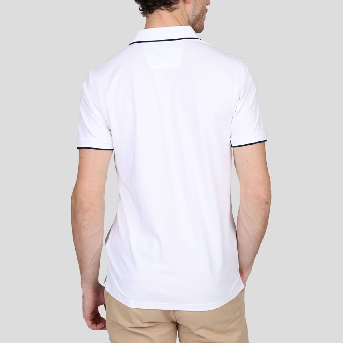 Polo sans boutons blanc, MISE AU GREEN
