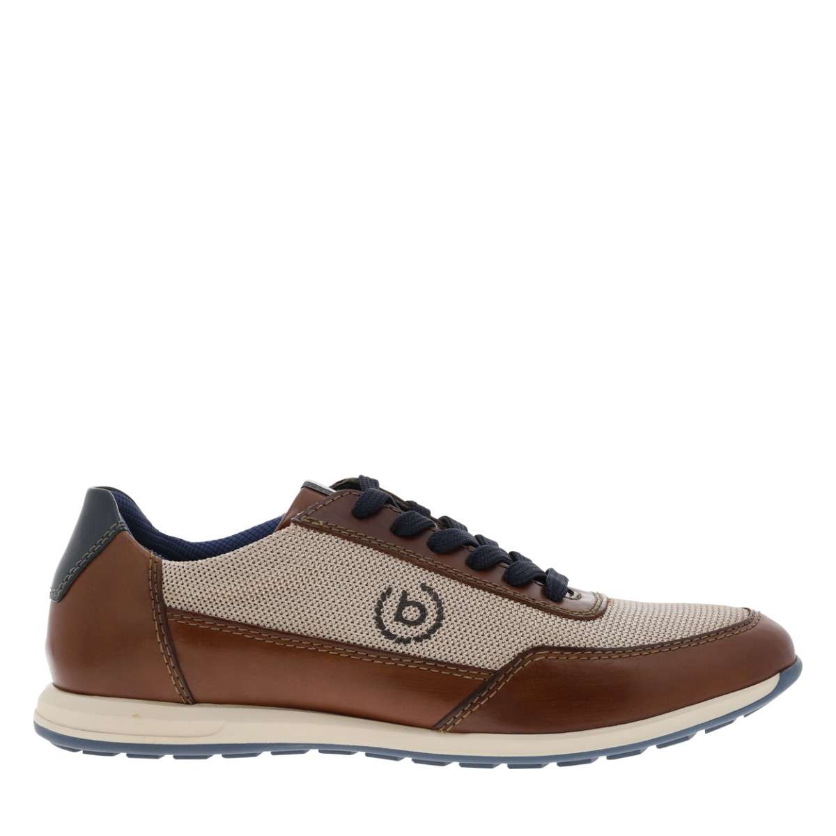 Sneakers talon plat marron, BUGATTI