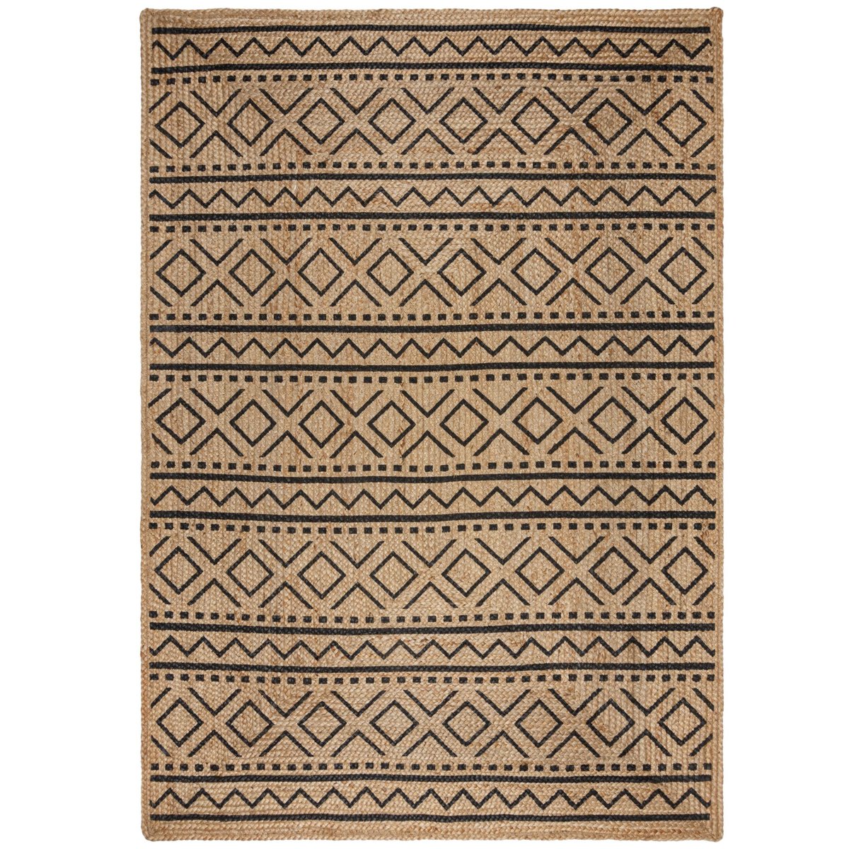 Tapis jute LUIS noir, FLAIR RUGS