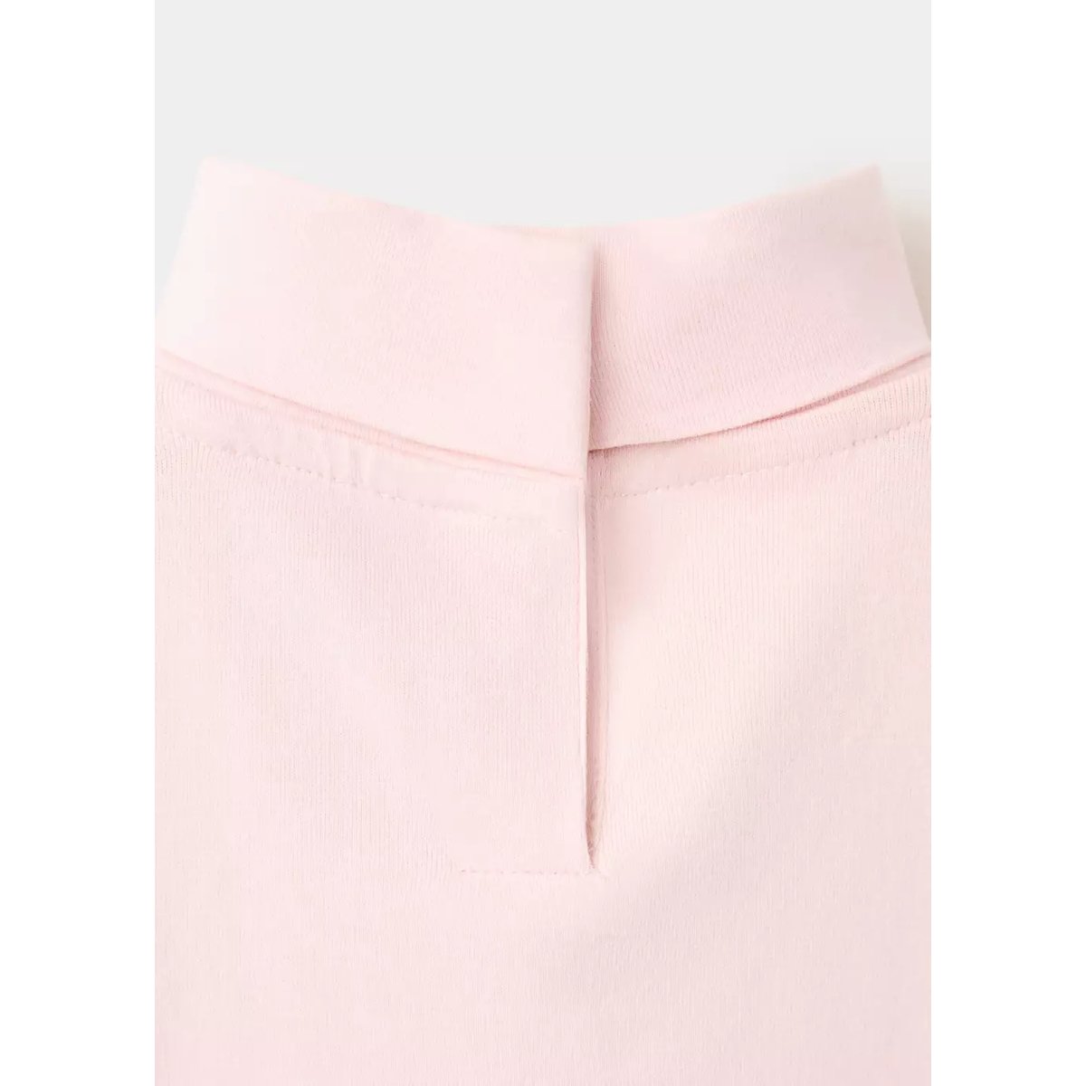 T-shirt en coton à col roulé rose, MANGO BABY
