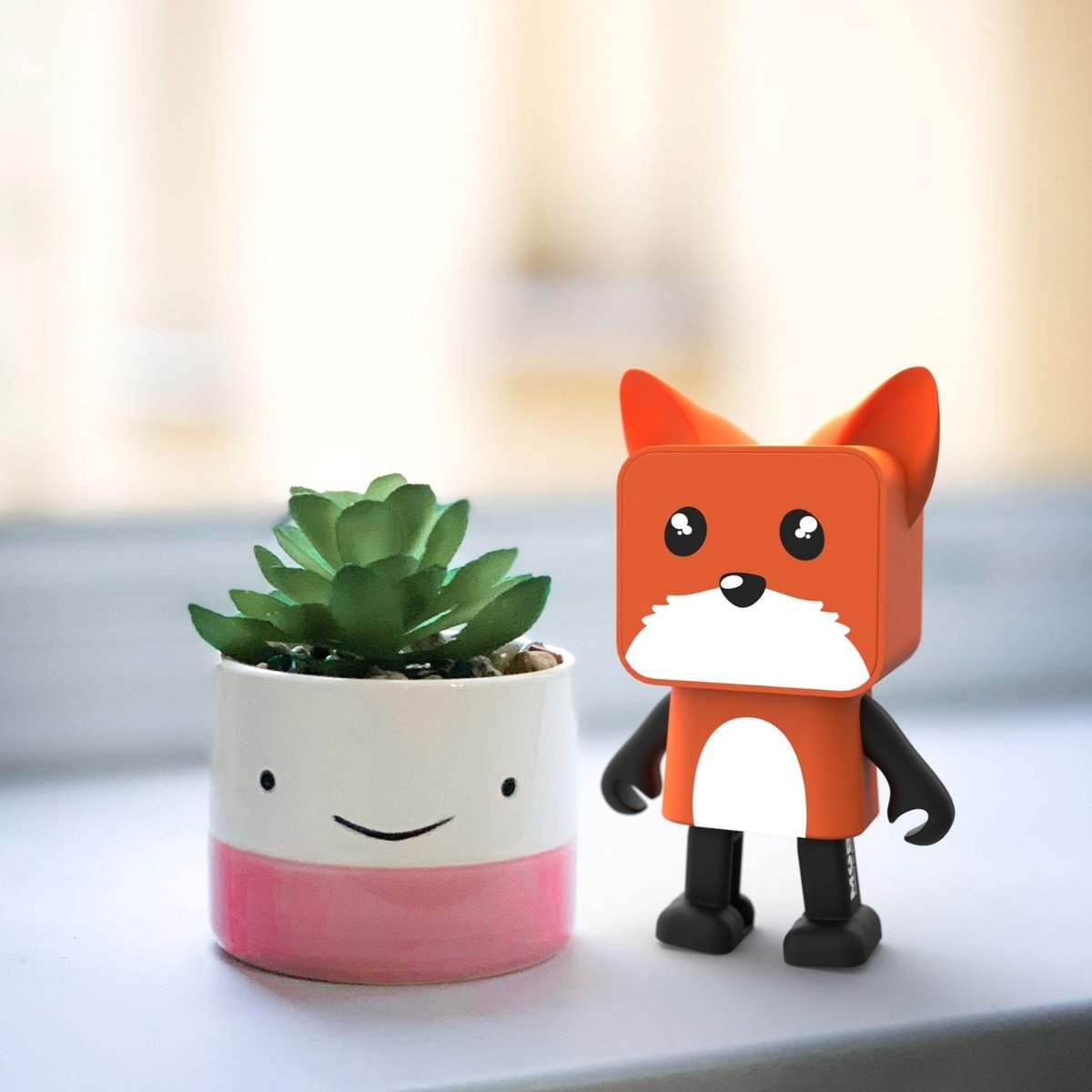 Enceinte dansante Animal Speaker orange, blanc, noir, MOB