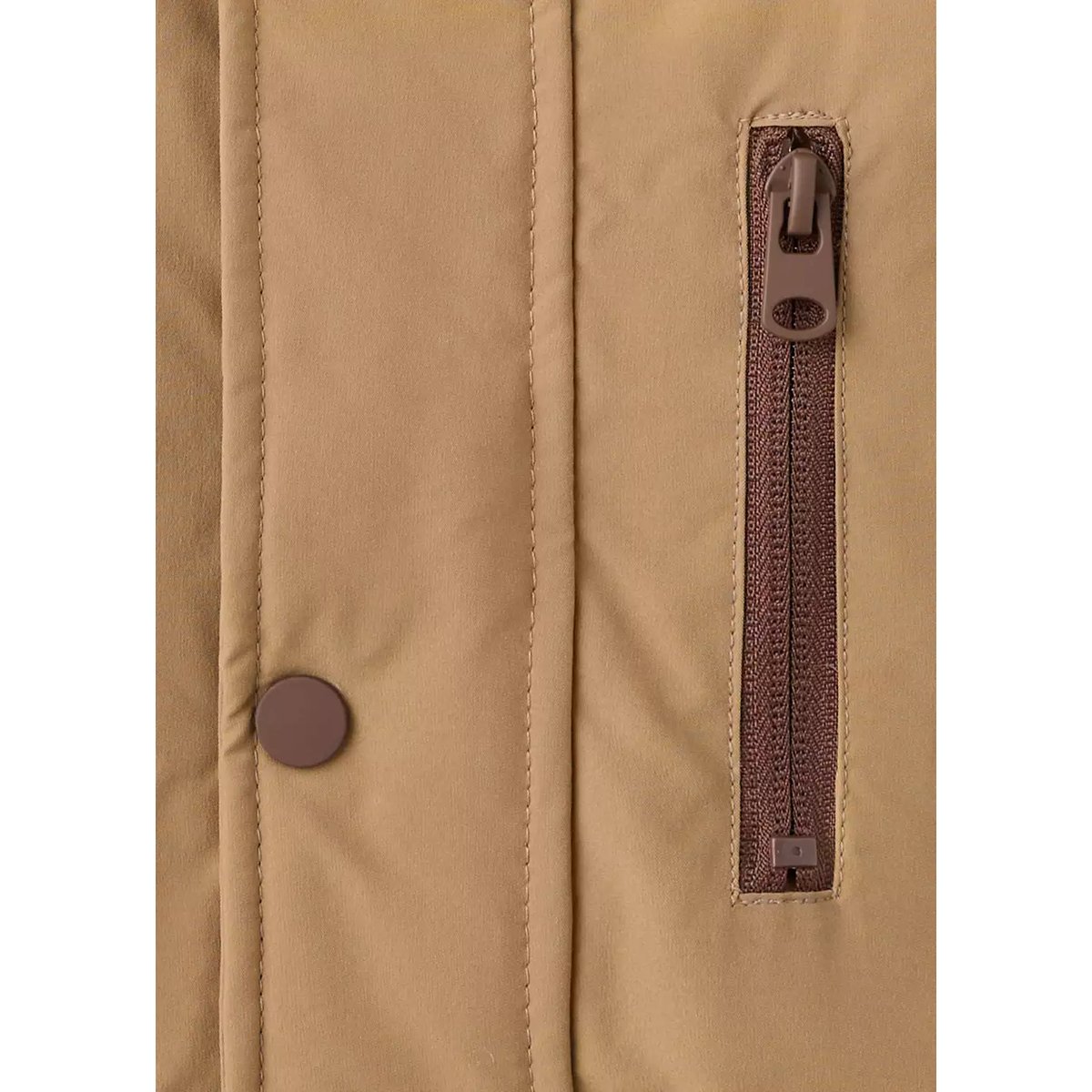 Anorak capuche poches marron moyen, MANGO BABY