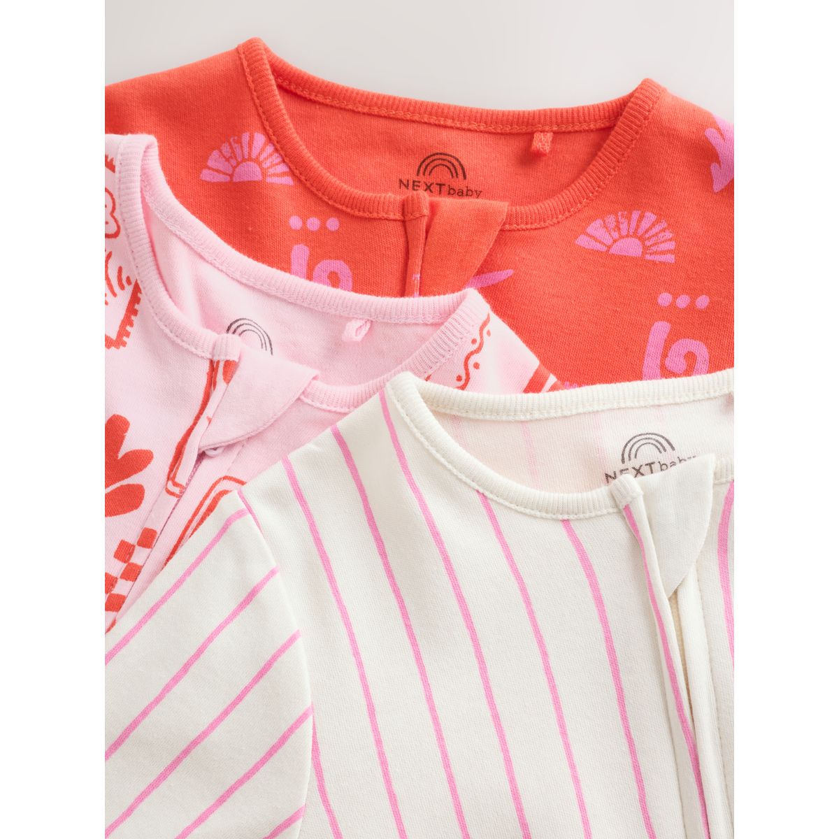 Dors-bien bébé, lot de 3 rouge/rose, NEXT
