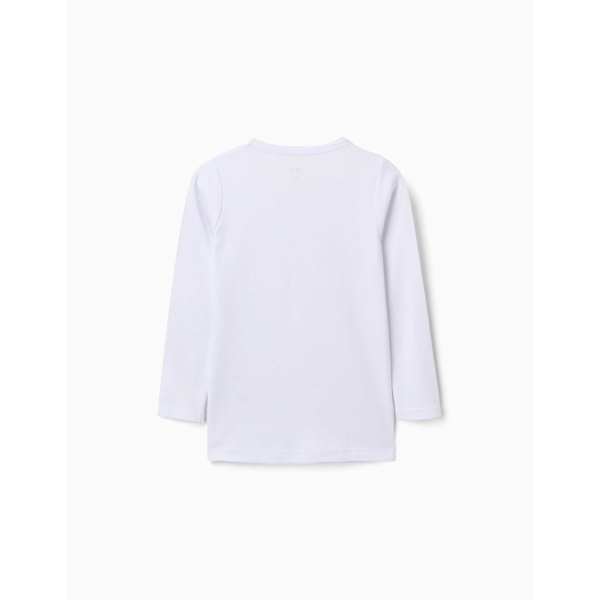Lot de 3 T-shirts maillot de corps à manches longues en coton peigné blanc, ZIPPY