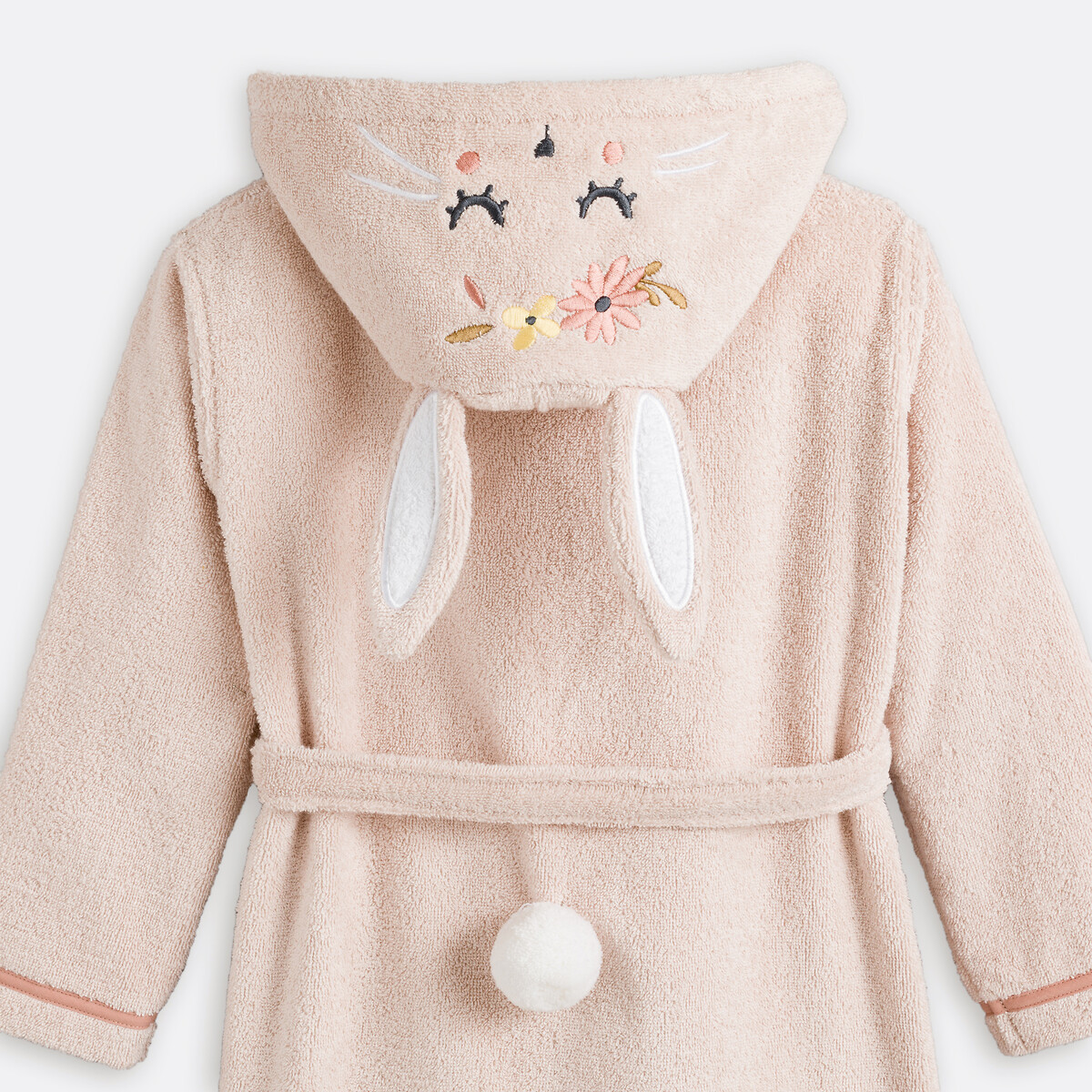 Peignoir bébé et enfant capuche coton bio,Florence rose, LA REDOUTE INTERIEURS