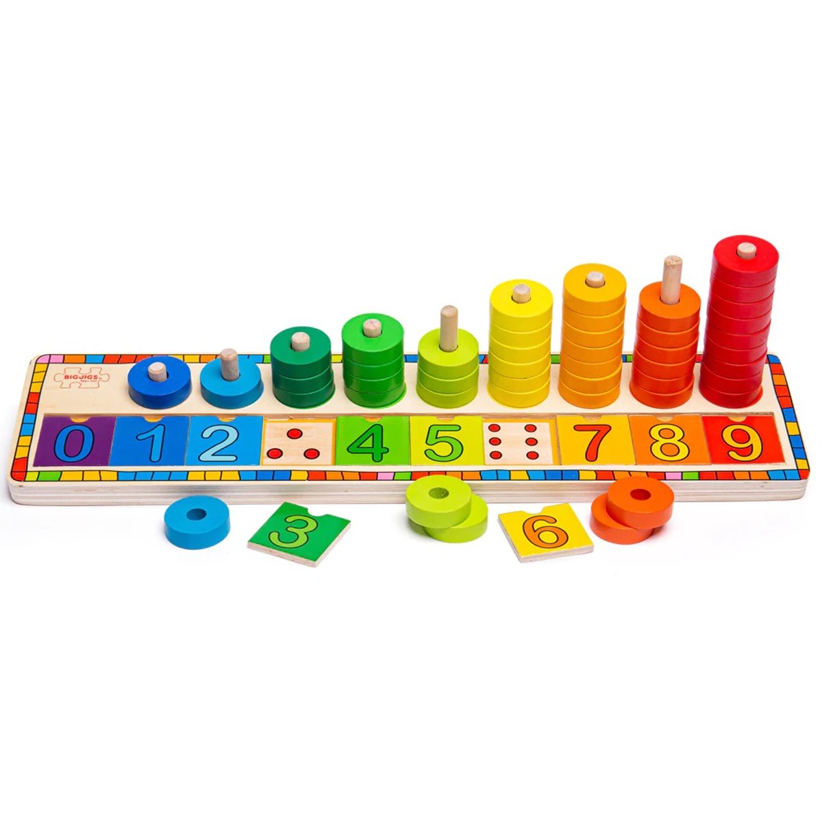 Jeu pour apprendre à compter beige, BIGJIGS