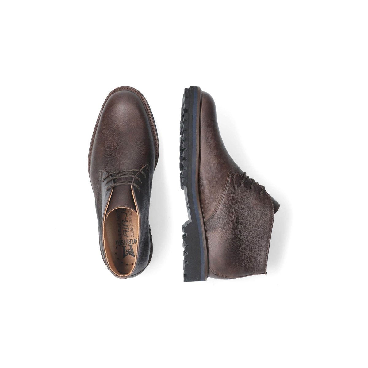Bottines en cuir BERTO marron foncé 5131, MEPHISTO