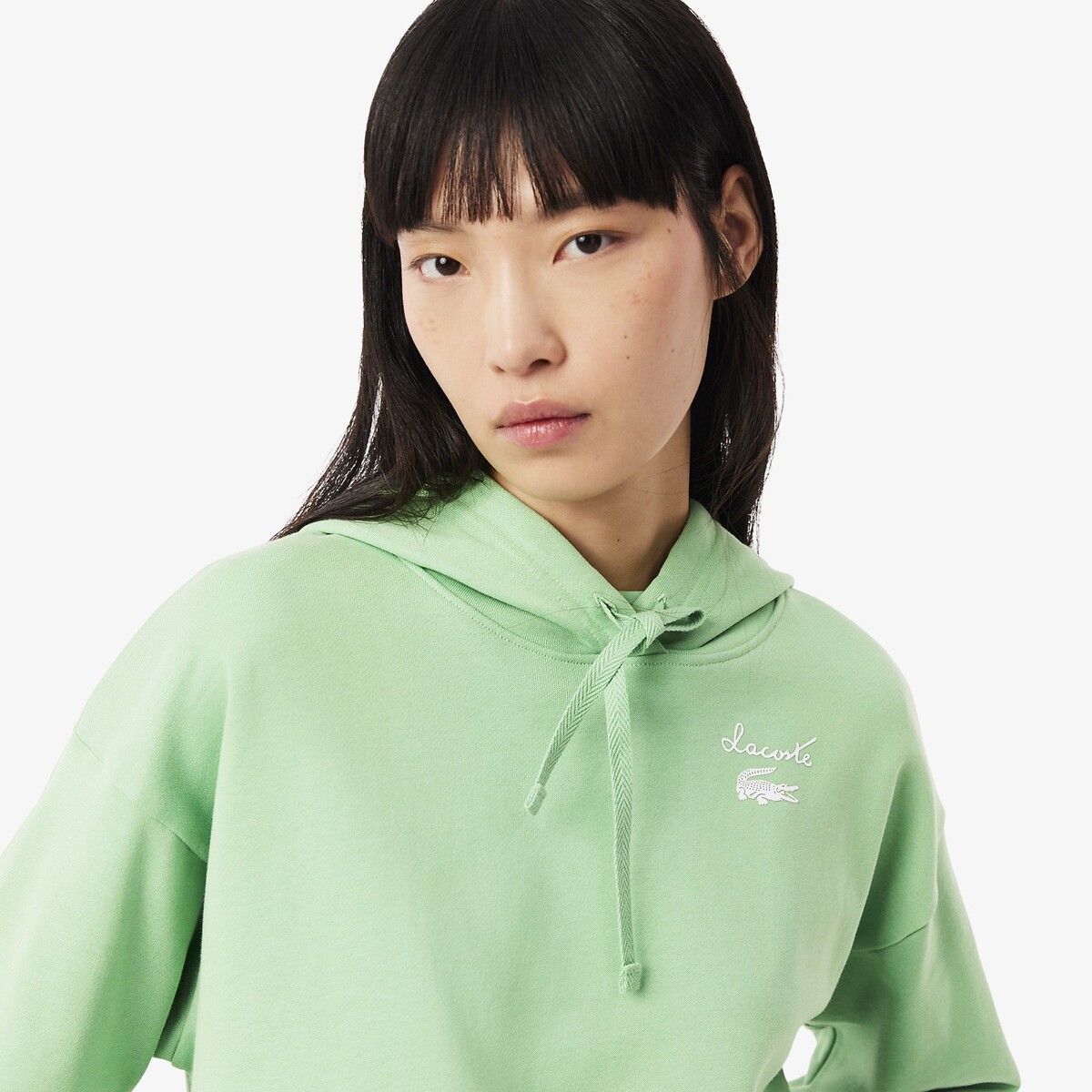 Oversized hoodie groen , LACOSTE