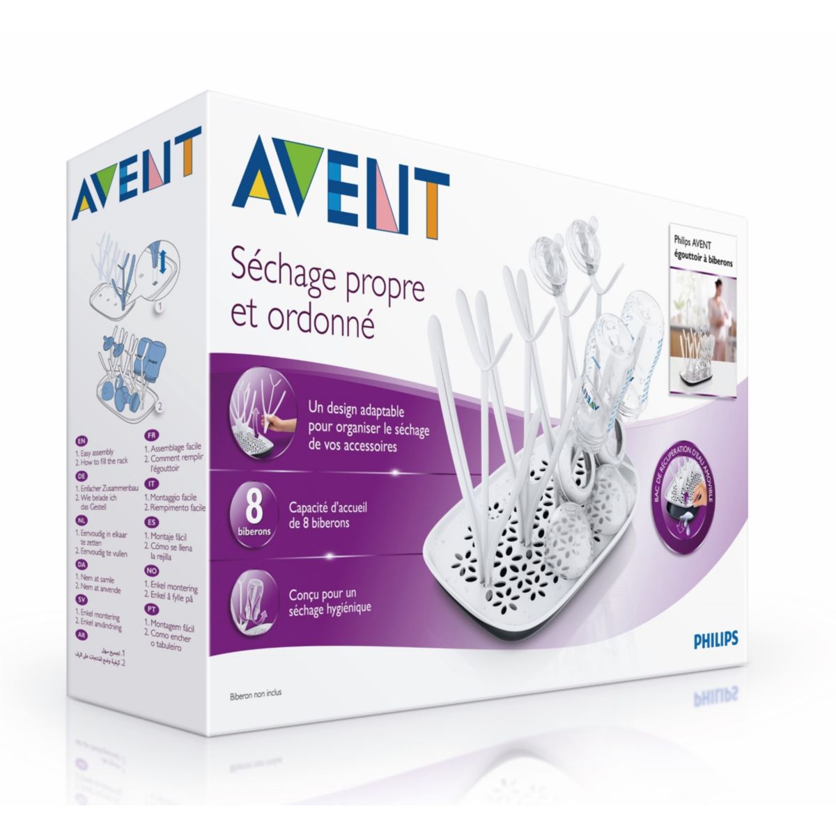 Egouttoir à biberons SCF149/00 blanc, PHILIPS AVENT