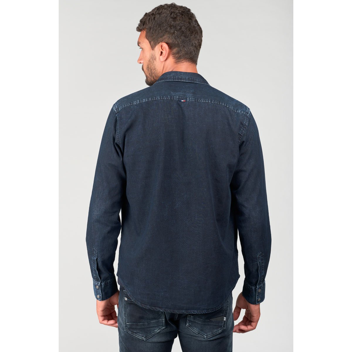 Chemise en jeans PEDRO blue / black, LE TEMPS DES CERISES