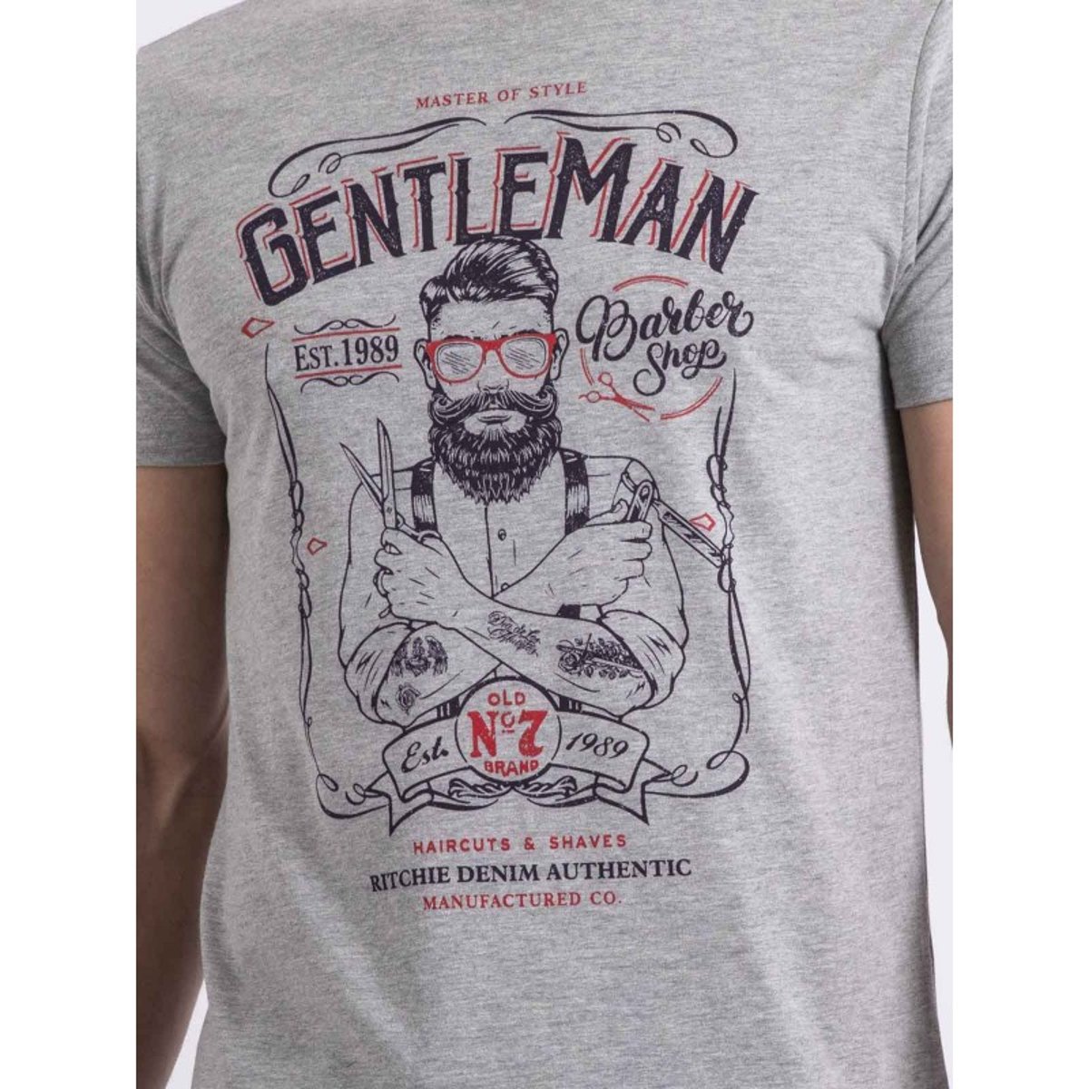 T-shirt Col Rond Nagori gris, RITCHIE