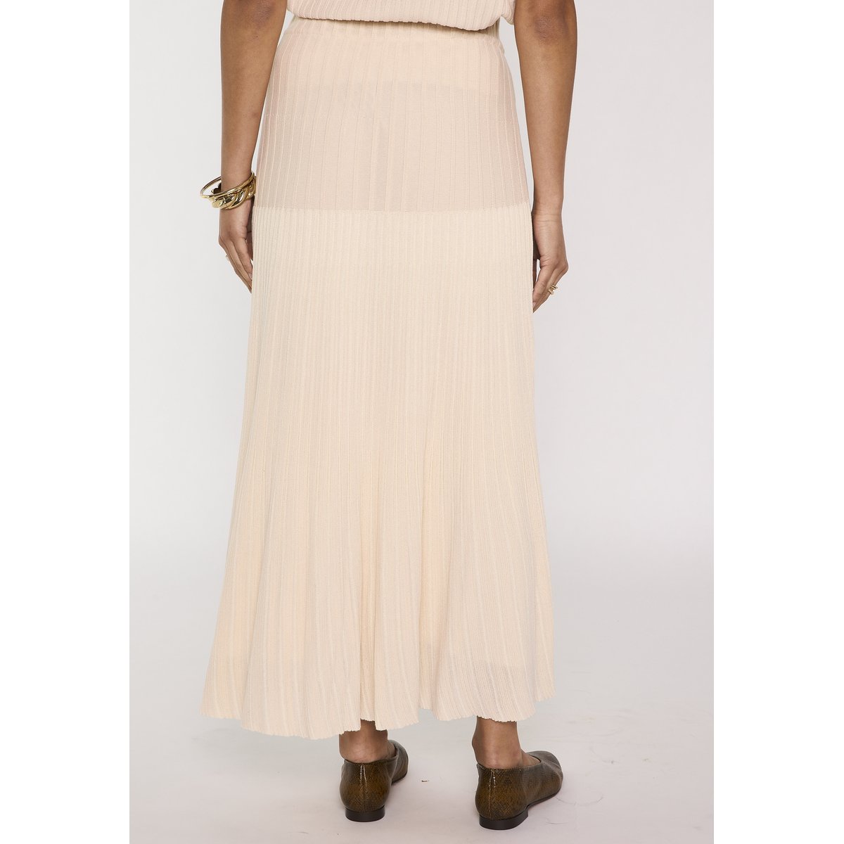 Jupe fluide en maille VANESSA creme, Maison 123