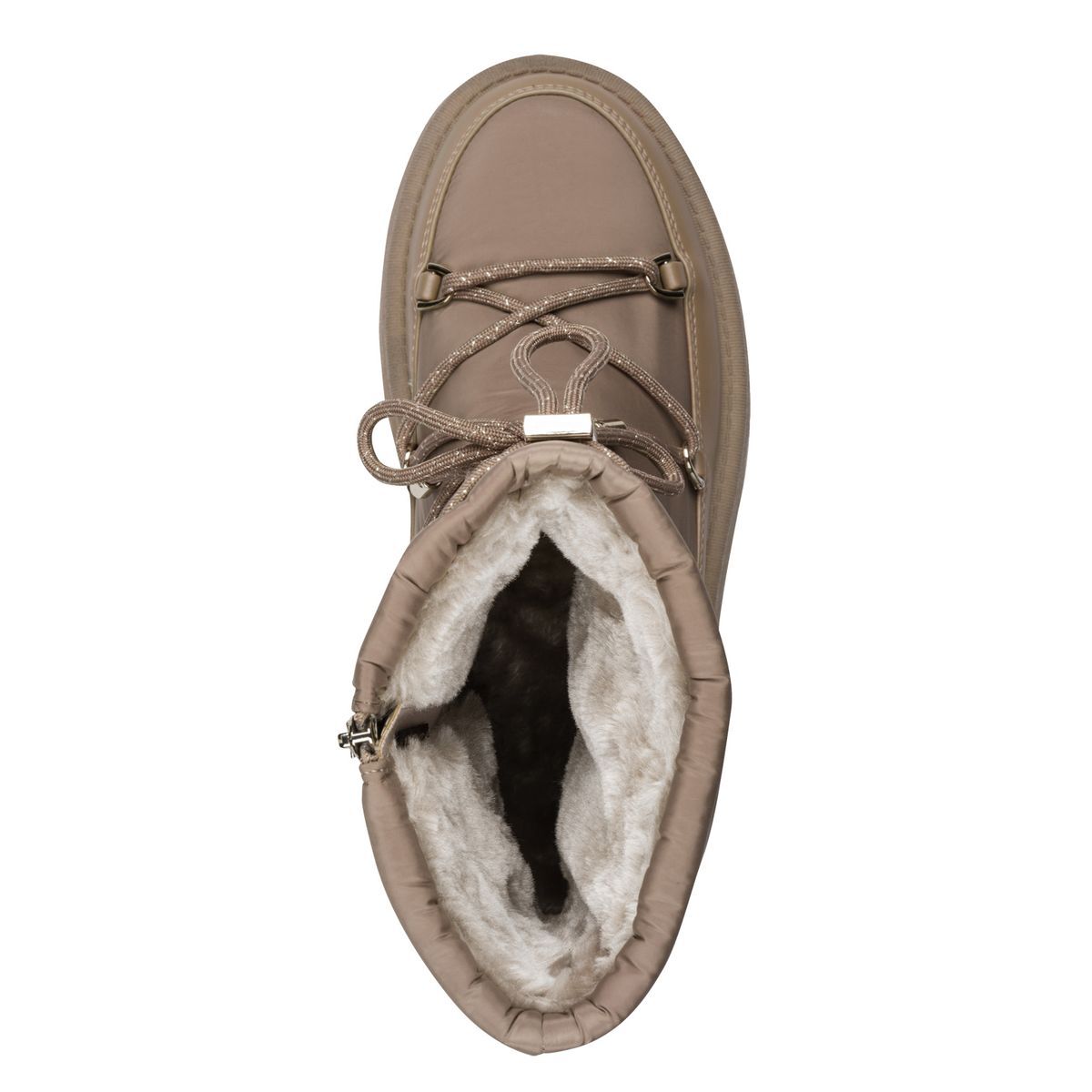 Bottine fourée marron taupe, TAMARIS
