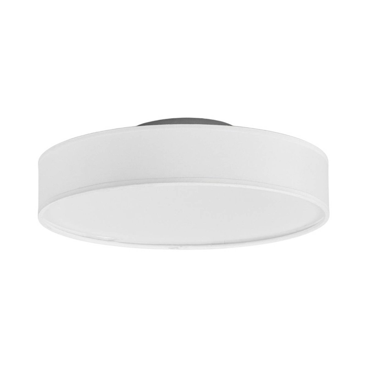 Plafonnier en textile moderneLED, Saira blanc, LINDBY