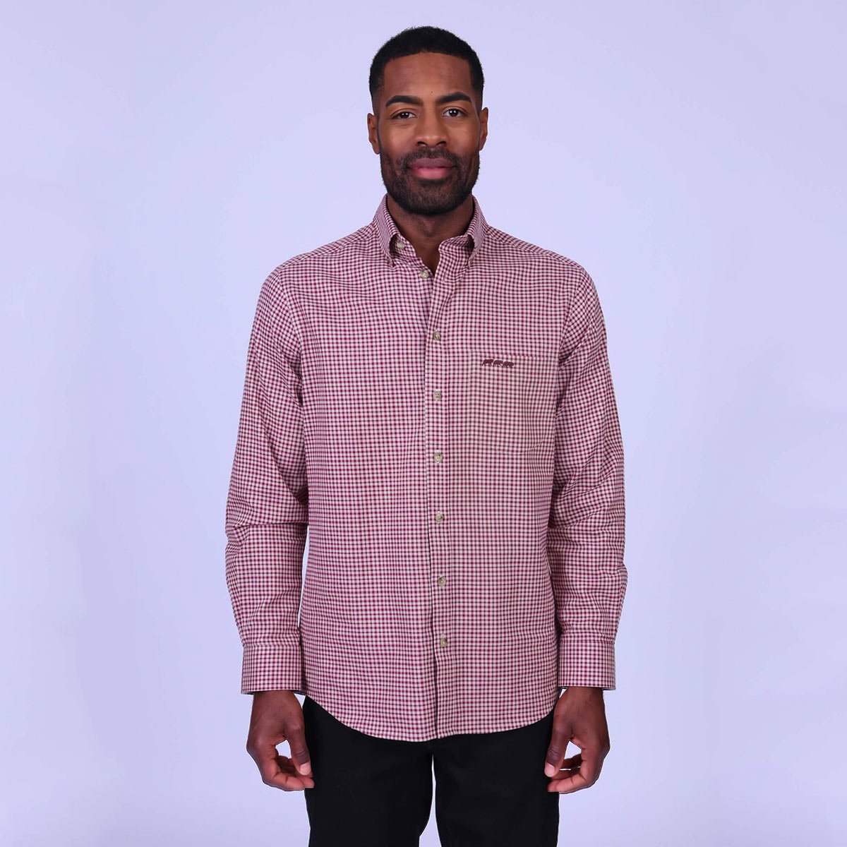 Chemise à carreaux Helene camel, MISE AU GREEN