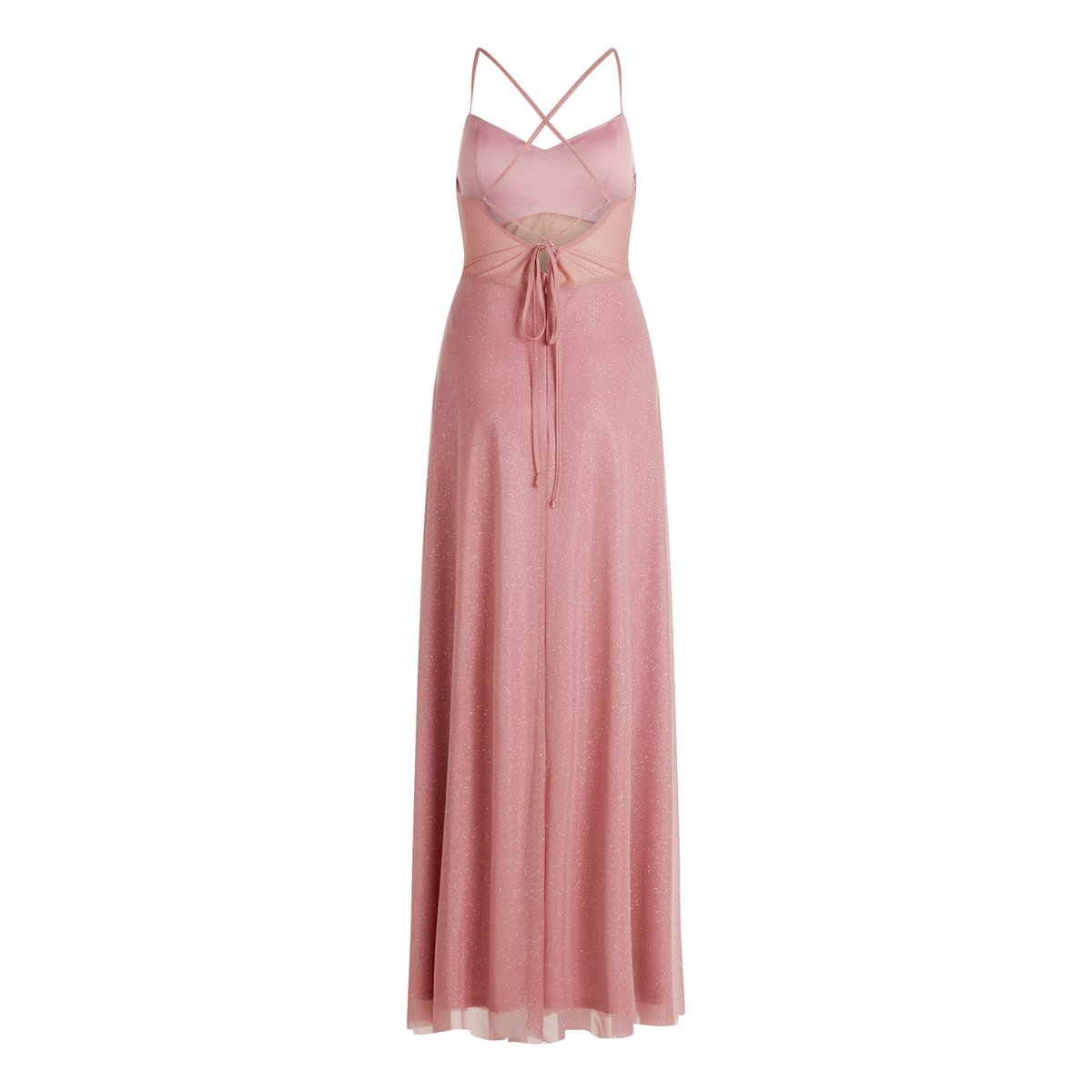 Robe de soirée au look scintillant rosé/silver, VERA MONT