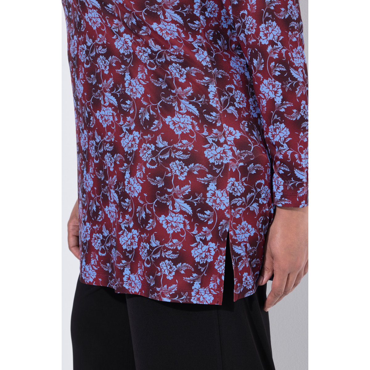 T-shirt long rouge bordeaux, ULLA POPKEN