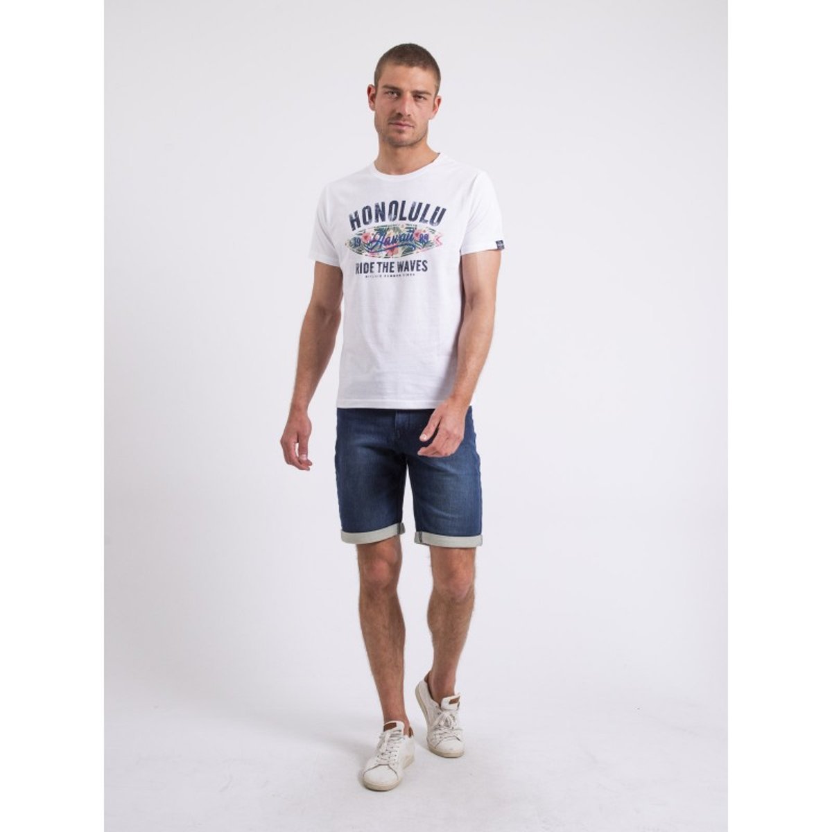 T-shirt Col Rond Niroulio blanc, RITCHIE