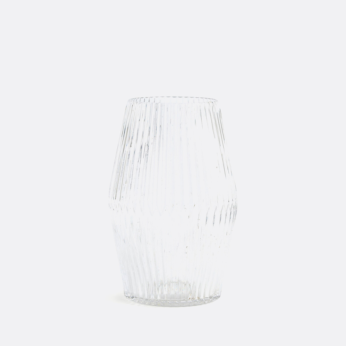 Vase verre rainuré forme cylindre H25 cm, Afa transparent, LA REDOUTE INTERIEURS