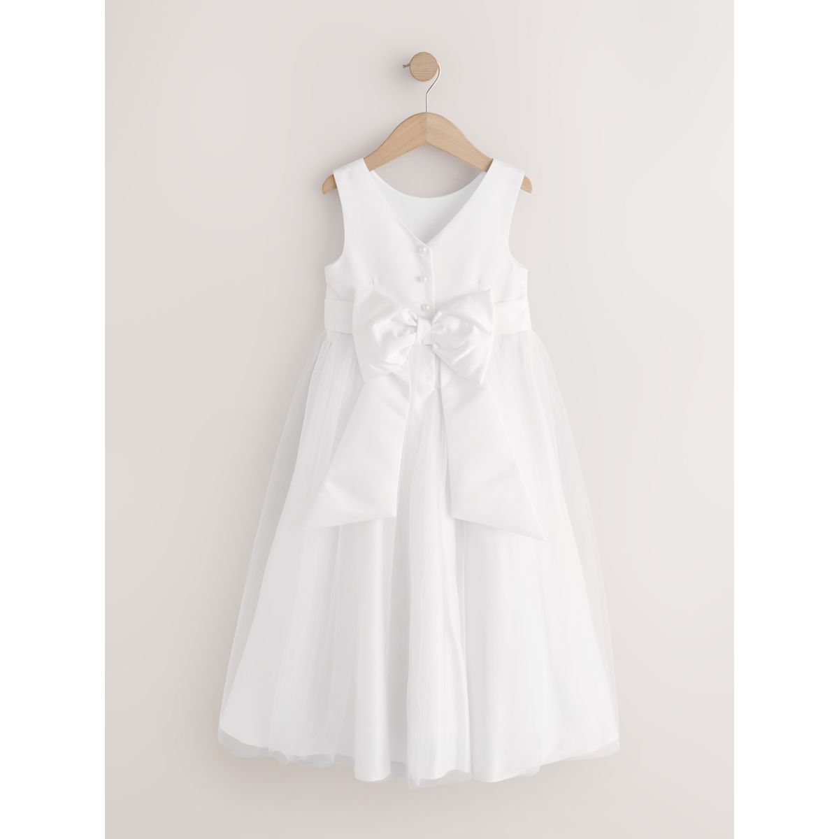 Robe de demoiselle d'honneur avec nœud blanc, NEXT