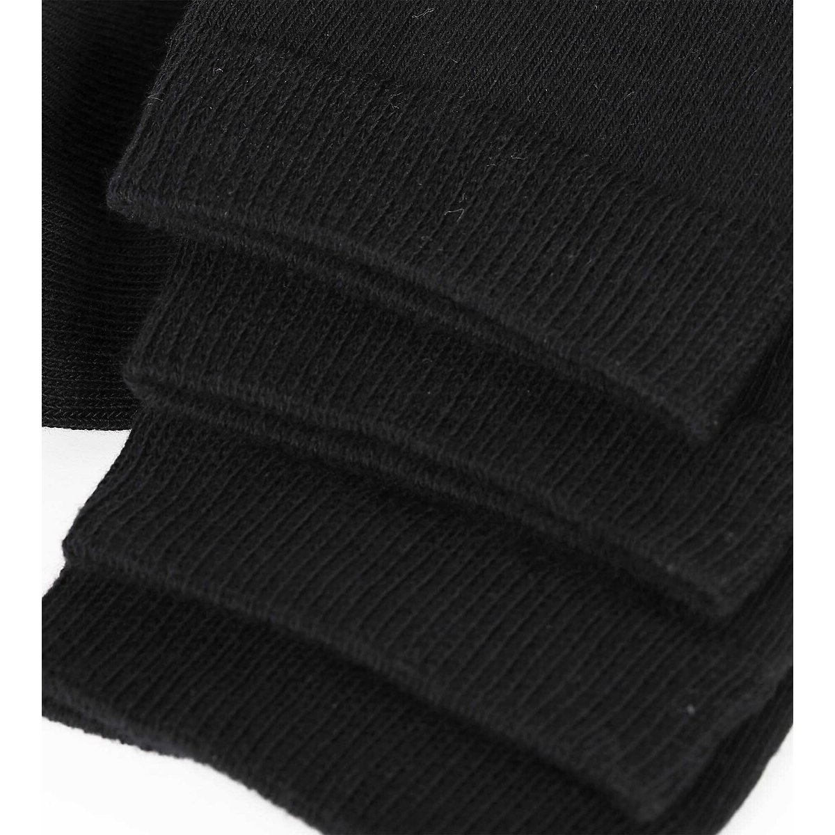 Lot de 2 paires de chaussettes hautes, avec intérieur polaire noir, DIM