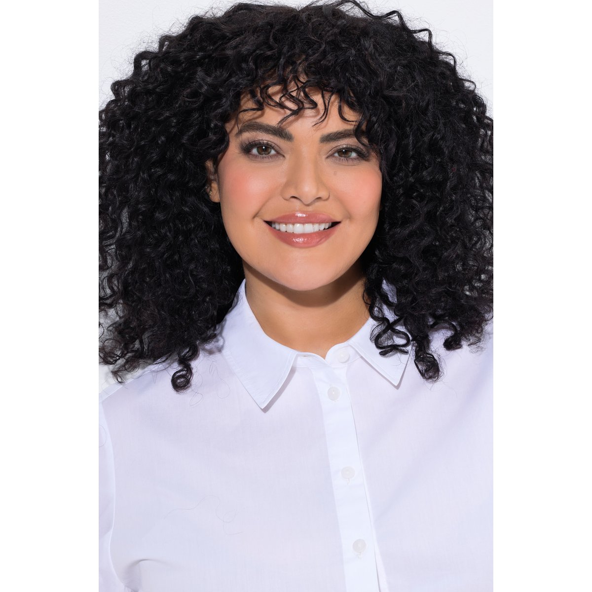 Blouse en Papertouch blanc cassé, ULLA POPKEN