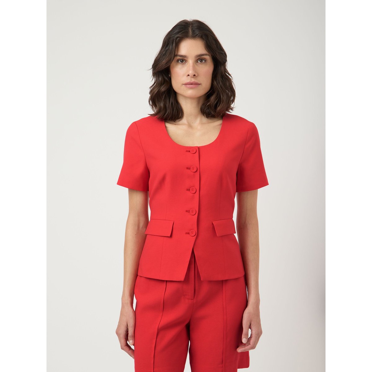 Blazer rouge - poinsettia1, YAS