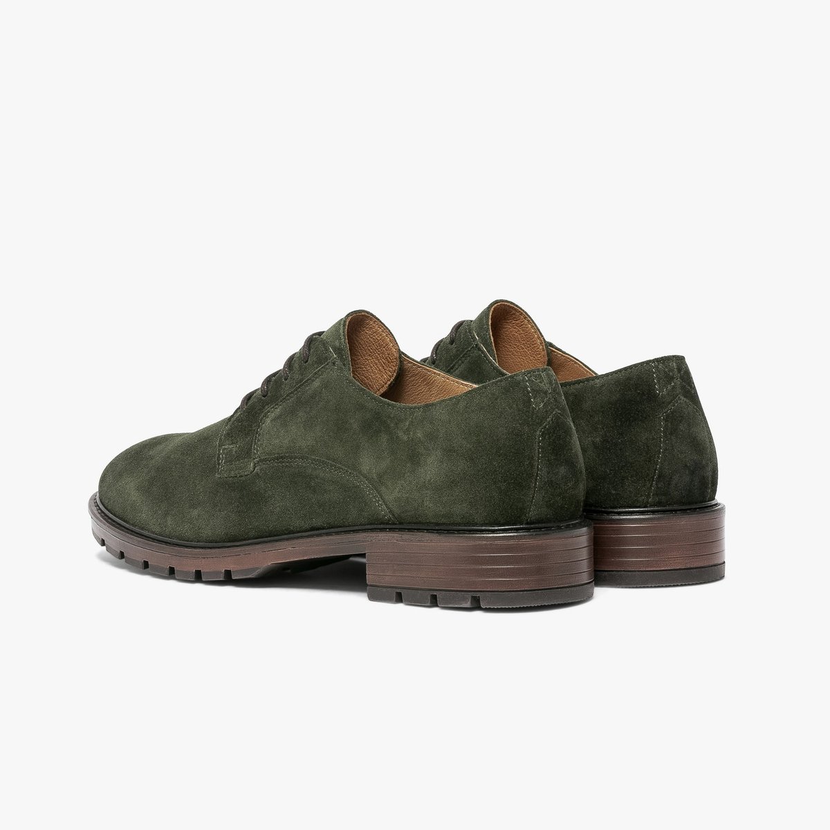 Derby en cuir GONTRAN vert vert pin, BOCAGE
