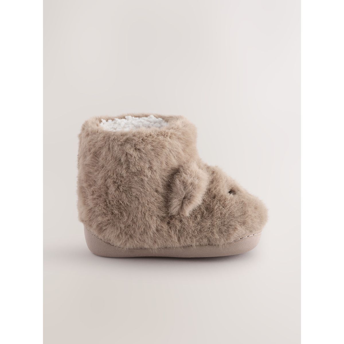 Chaussons doublés style bottines forme ours marron, NEXT