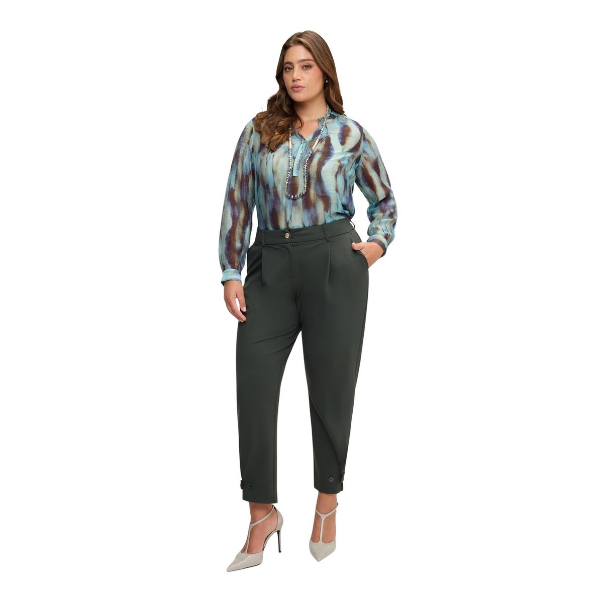 Pantalon Carrot vert, FIORELLA RUBINO