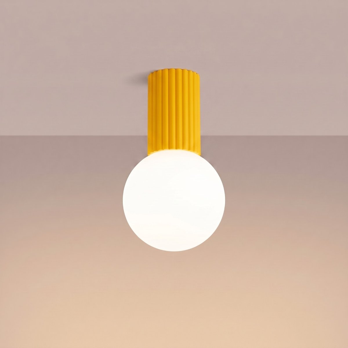 Plafonnier Aluminium Jaune G9 1 Halo jaune, EDEN