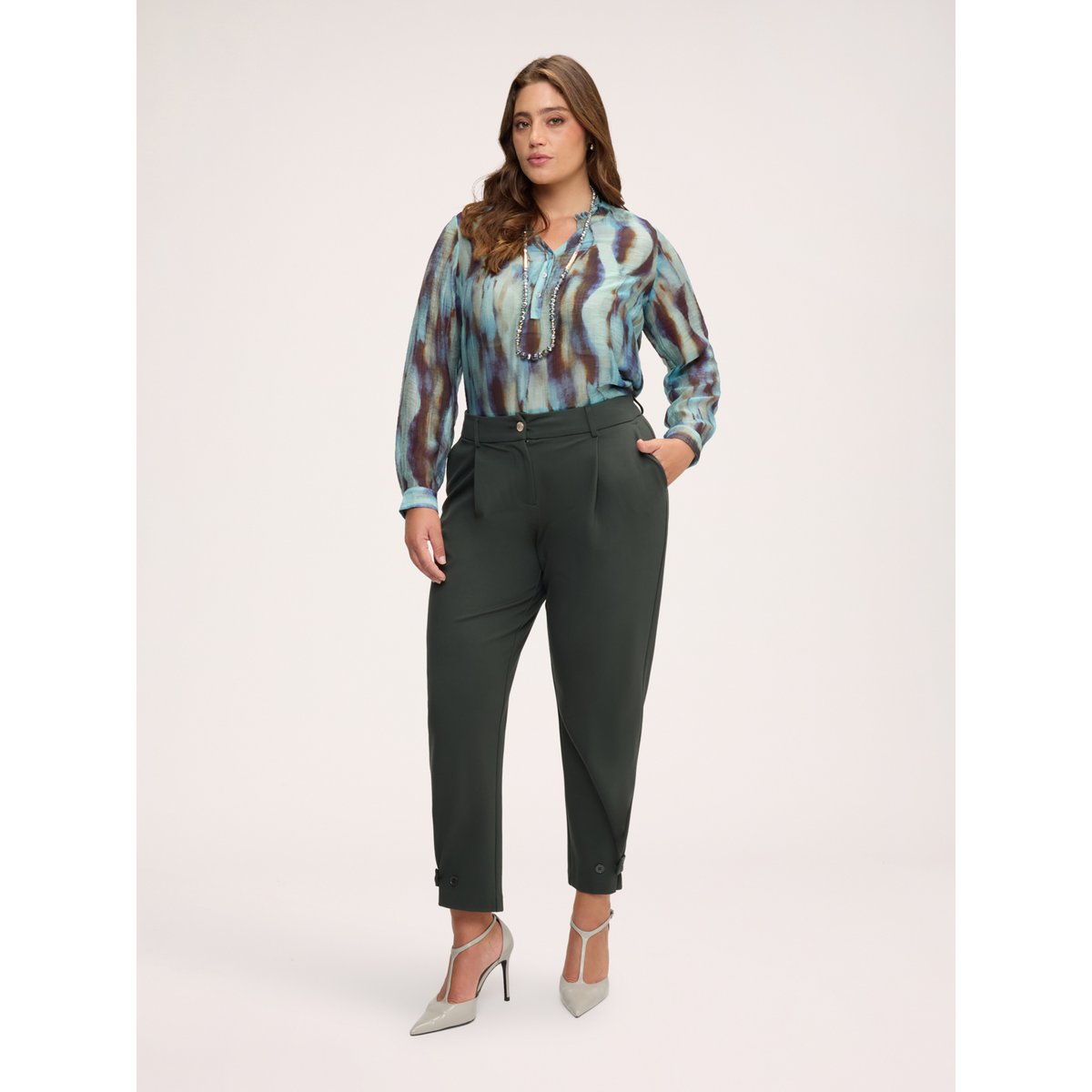 Pantalon Carrot vert, FIORELLA RUBINO