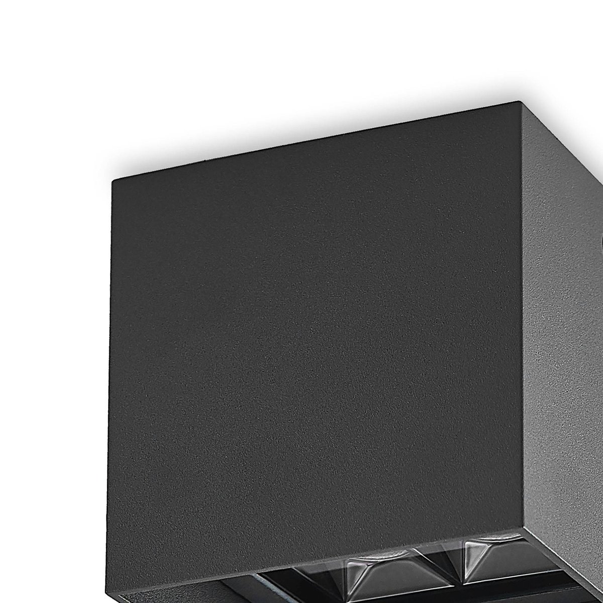 Plafonnier extérieur en aluminium moderneLED anthracite, LINDBY