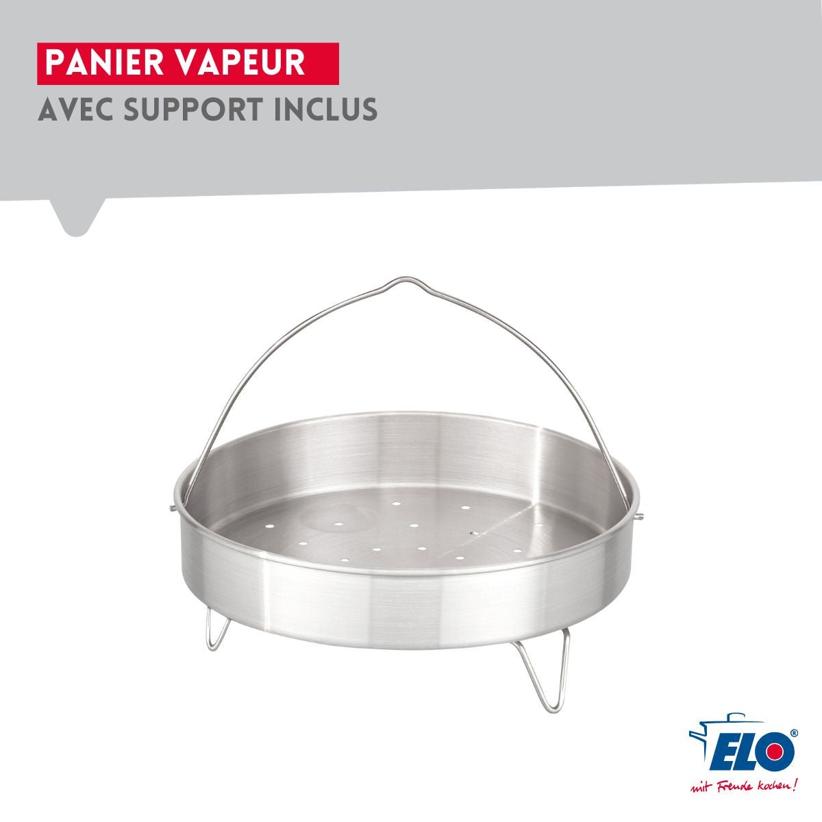 Autocuiseur vapeur 18/10 22 cm 3 à 6 litres PRAKTIKA PLUS XL noir,inox, ELO