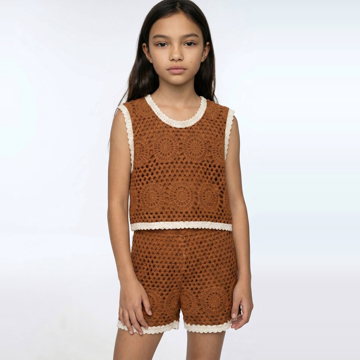 Top en crochet copeau, MONOPRIX