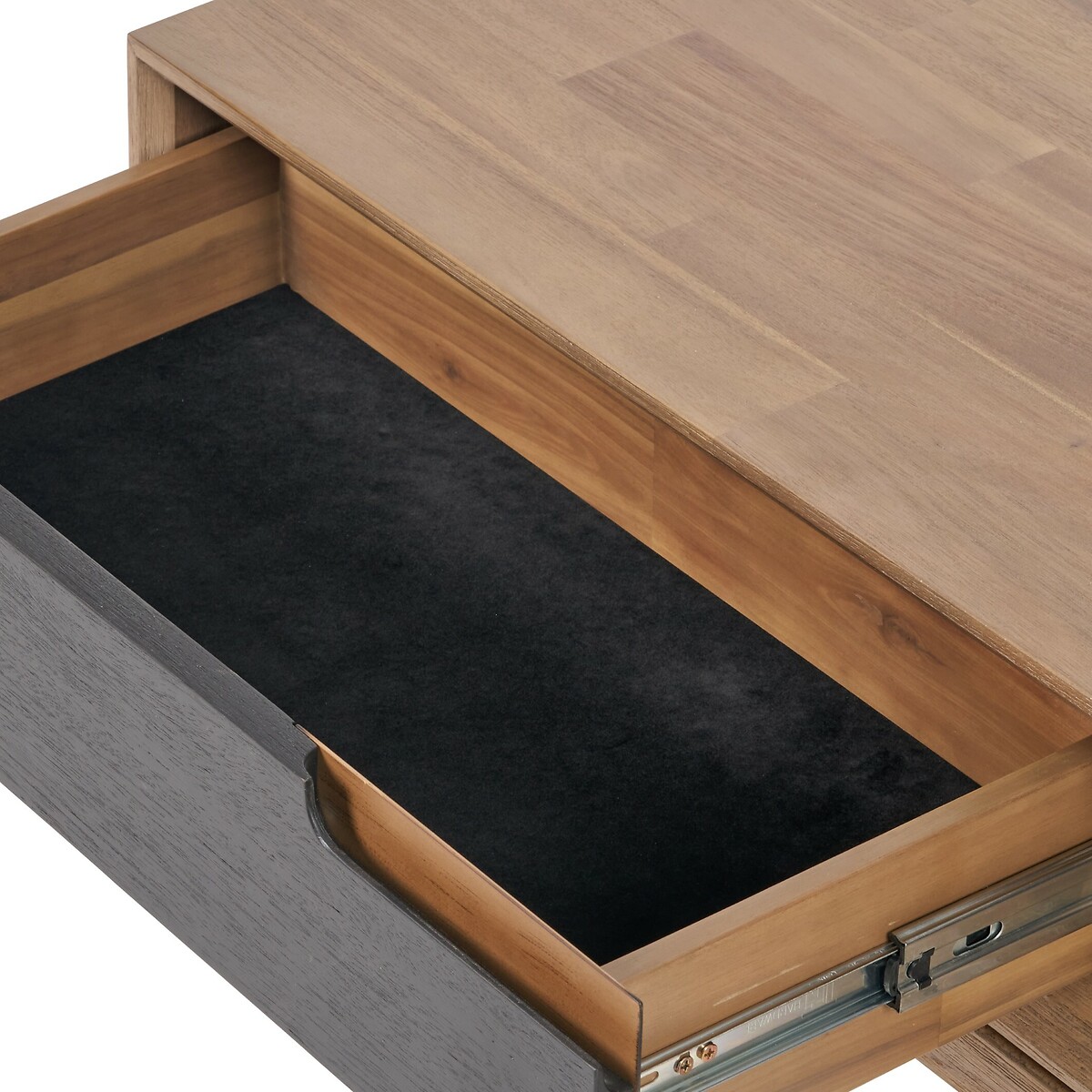 Giano Acacia Wood Storage Coffee Table black/natural, ÉDITÉ