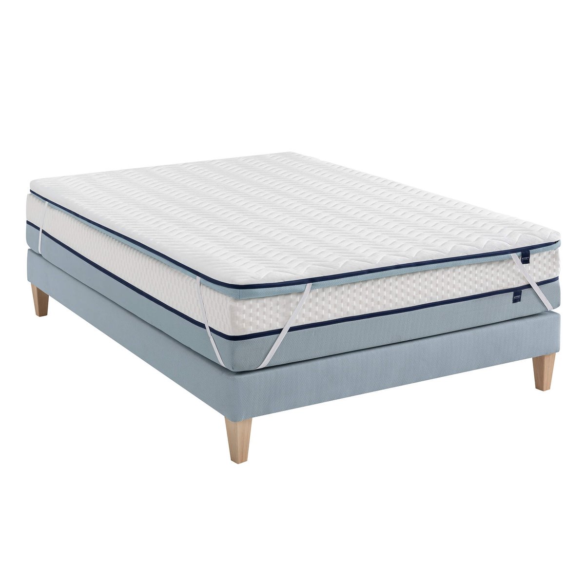 Surmatelas mémoire de forme 7 cm Songe blanc, SOMEO